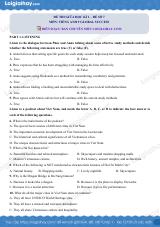Đề thi giữa kì 1 Tiếng Anh 9 Global Success - Đề số 7